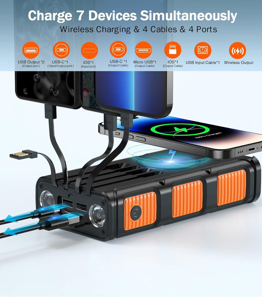 Hand-Crank Solar Power Bank